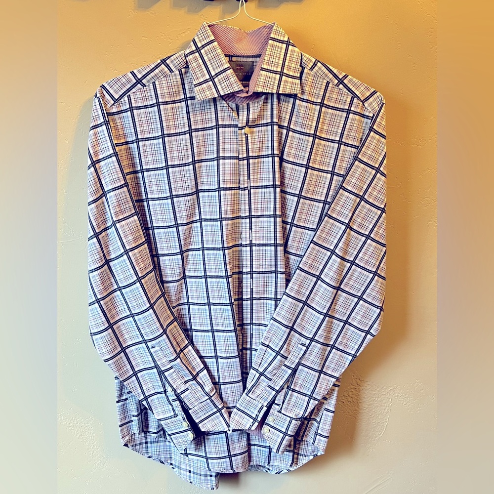 Mens long sleeve Thomas Dean button down. Size Large